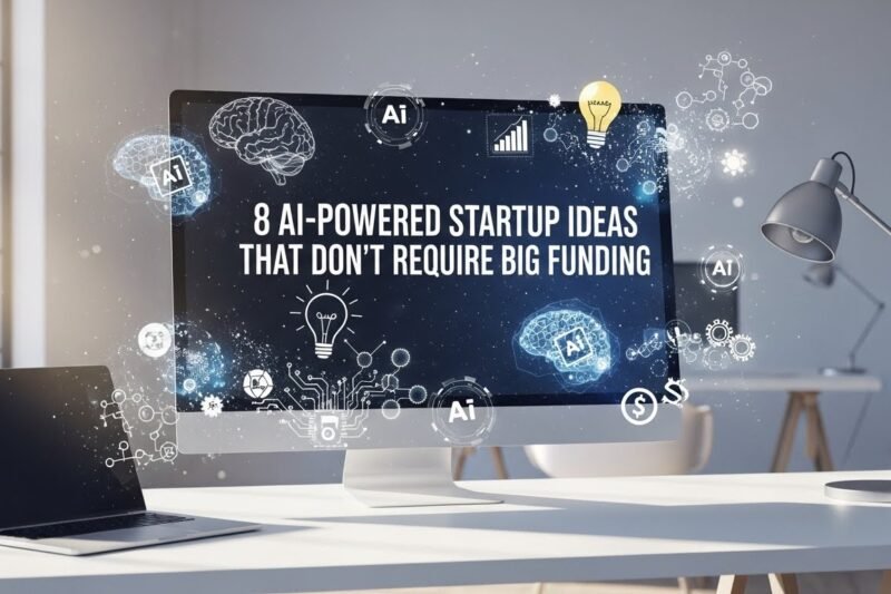 8 AI-Powered Startup Ideas That Don’t Require Big Funding